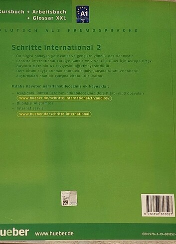  Schritte international almanca kitabı