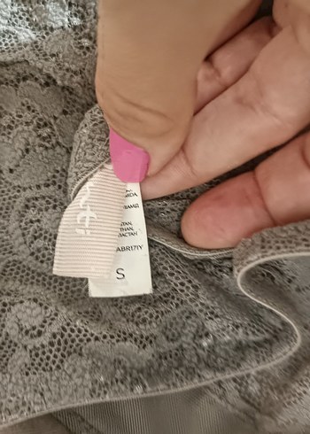 s Beden haki Renk Bej Gri Vintage Dantel Bohem Büstiyer