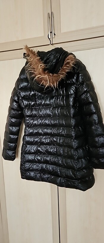 l Beden siyah Renk Bayan şişme mont