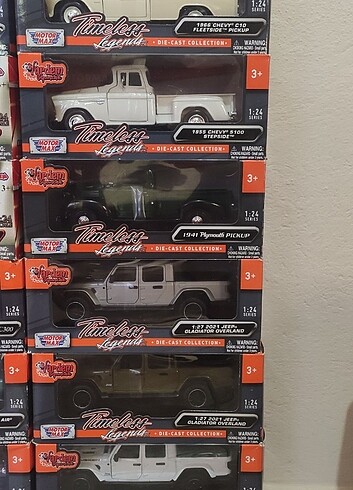 1.24 ölçek, sıfır kutulu modeller 