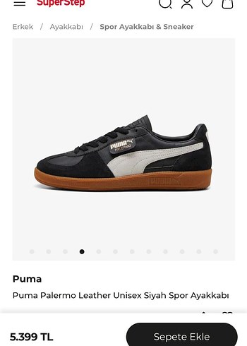 Puma Palermo Siyah Spor Ayakkabı - Görsel 3