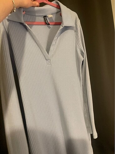 hm mavi elbise - Görsel 5