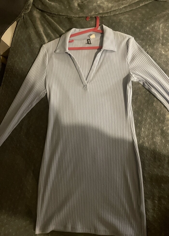 hm mavi elbise - Görsel 2