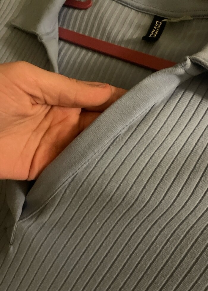 hm mavi elbise - Görsel 4