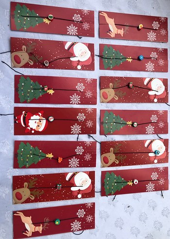 Renkli Yeni Yıl Temalı Ahşap Sarkaçlar - Görsel 4