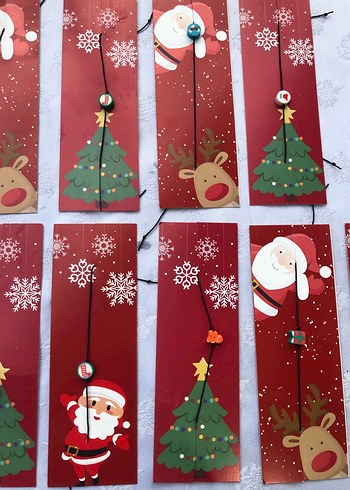 Renkli Yeni Yıl Temalı Ahşap Sarkaçlar - Görsel 2