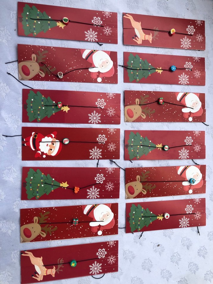 Renkli Yeni Yıl Temalı Ahşap Sarkaçlar - Görsel 4