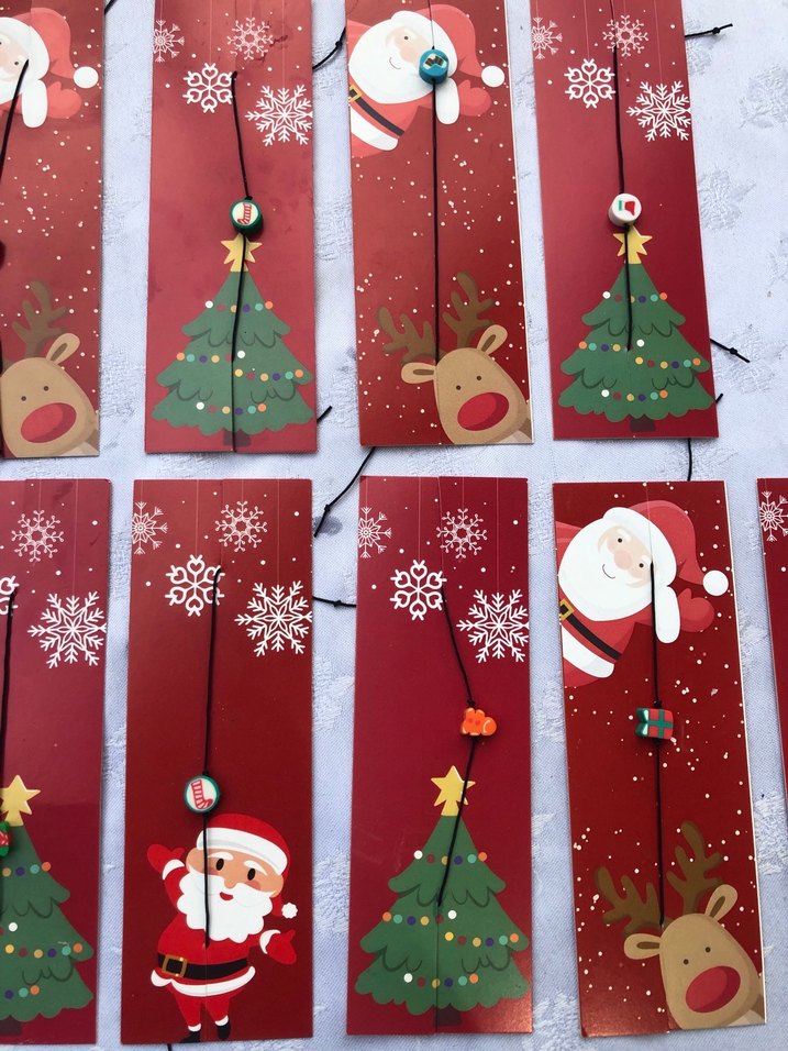 Renkli Yeni Yıl Temalı Ahşap Sarkaçlar - Görsel 2