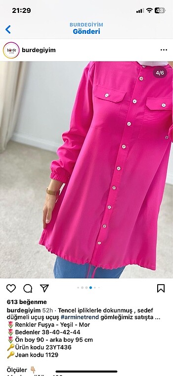 38 Beden Armine tunik