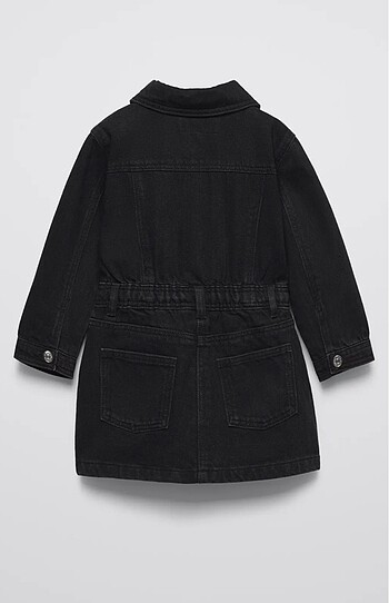 24-36 Ay Beden Aplikeli denim elbise 3 yaş