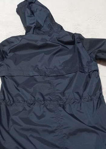 Düğmeli Lacivert Midi Street Style Kadın Ceket - Görsel 3