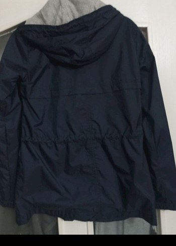 Düğmeli Lacivert Midi Street Style Kadın Ceket - Görsel 8