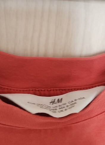 9 Yaş Beden H&M turuncu tişört 