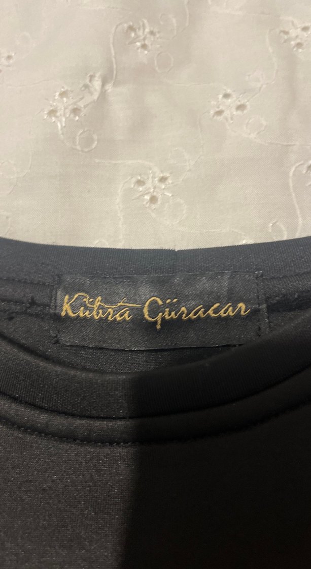 Siyah Kadın Sweatshirt, Bisiklet Yaka, Uzun Kollu - Görsel 2