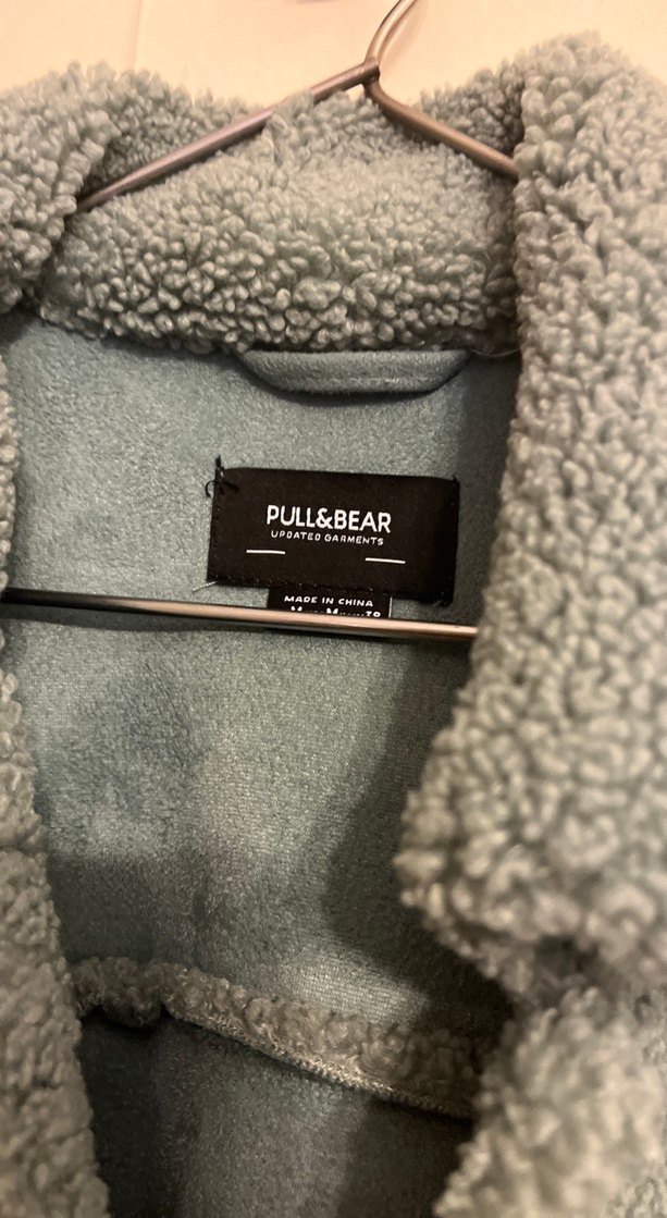 Gri Midi Boy Rahat Kesim Kadın Polar Ceket - Görsel 2