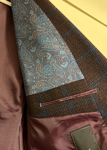 Kahverengi Vintage Erkek Ofis Takım Elbise - Görsel 3