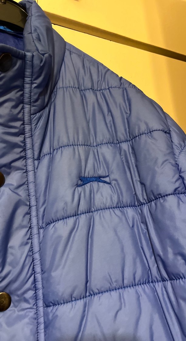 Düğmeli Mavi Erkek Kısa Mont - Görsel 3