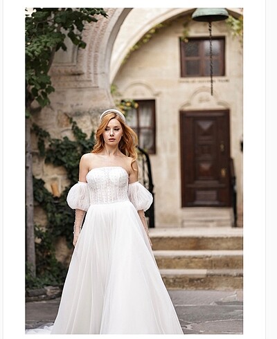 iz wedding incili gelinlik