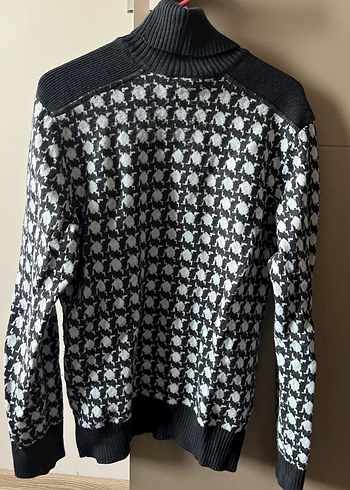 Gri Boğazlı Kadın Triko Kazak - Görsel 2