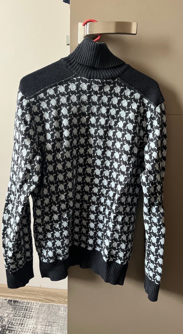 Gri Boğazlı Kadın Triko Kazak - Görsel 2