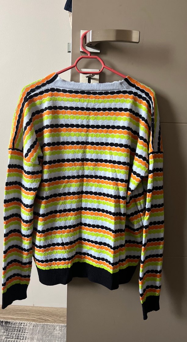 Renkli Örgü Kadın Hırka - Görsel 2