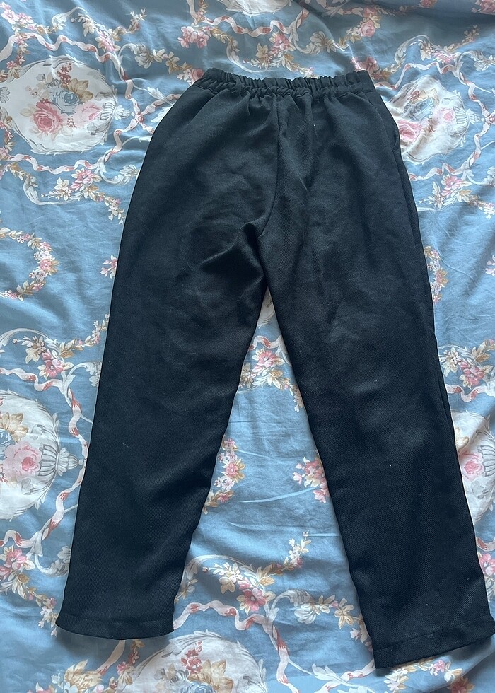 Siyah kumaş pantolon - Görsel 2