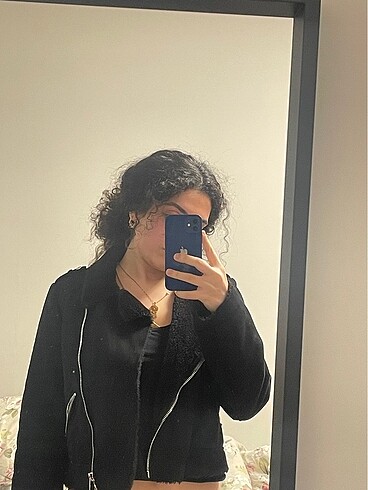 Zara zara trf süet içi yünlü biker ceket