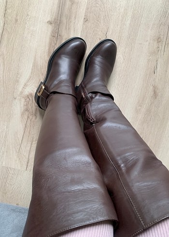 TERGAN DERİ DİZÜSTÜ ÇİZME - Görsel 5