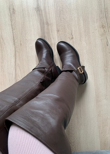 TERGAN DERİ DİZÜSTÜ ÇİZME - Görsel 10