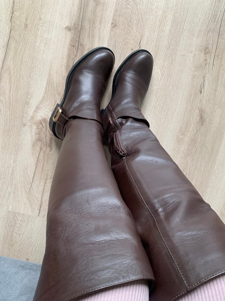 TERGAN DERİ DİZÜSTÜ ÇİZME - Görsel 5