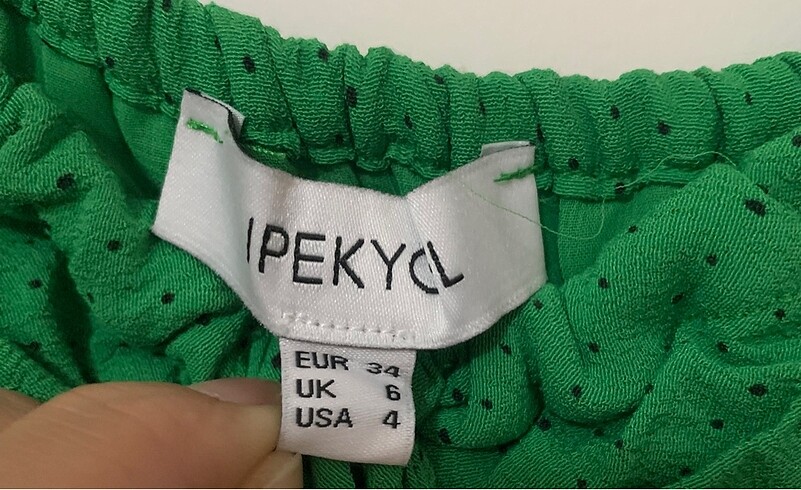 xs Beden yeşil Renk İPEKYOL ELBİSE