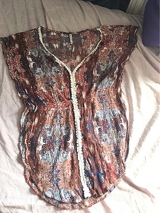 Plaj elbisesi kaftan pareo