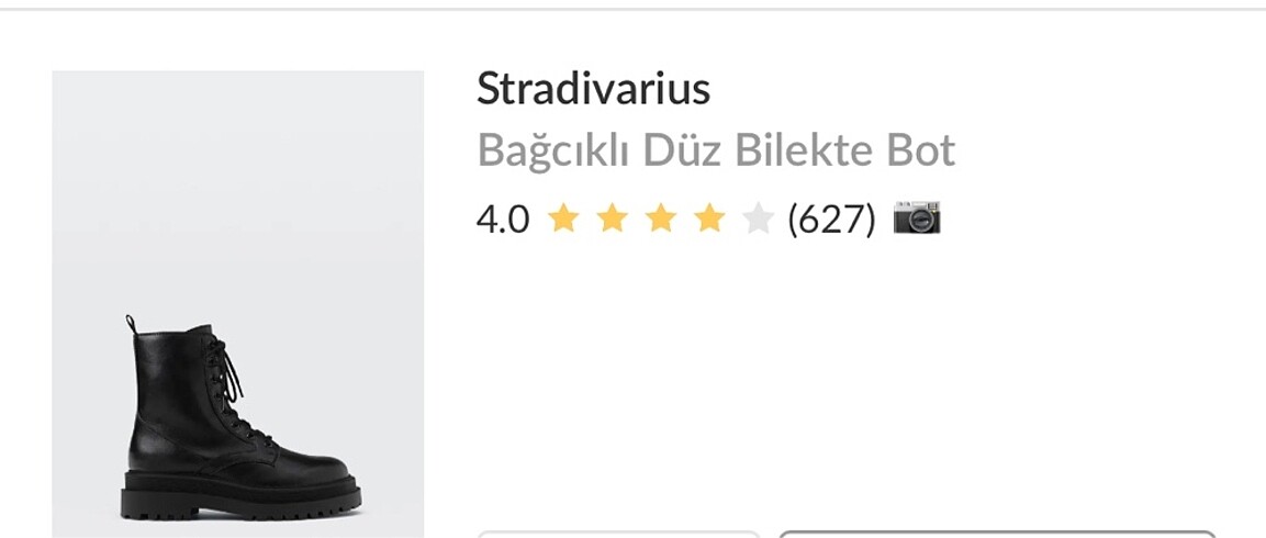 Stradivarius stradivarius bağcıklı bot