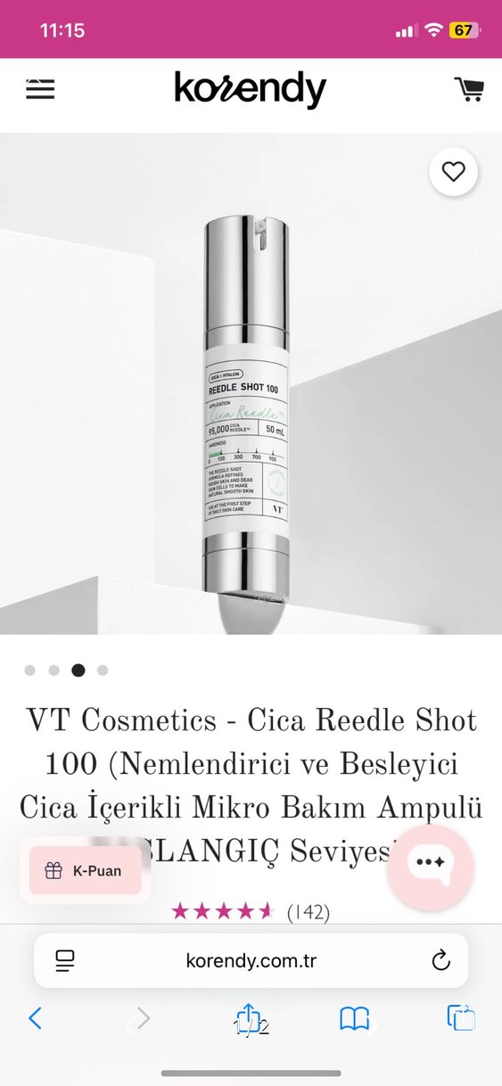 VT Cosmetics Cica Reedle Shot 100 Ampul - Görsel 2