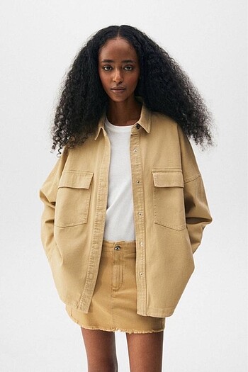 PULL AND BEAR KOT GÖMLEK