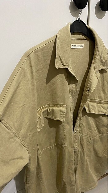 m Beden camel Renk PULL AND BEAR KOT GÖMLEK