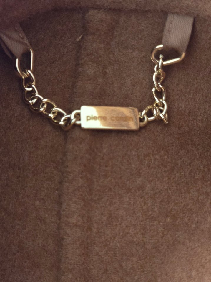 Düğmeli Kahverengi Uzun Kaban - Görsel 3