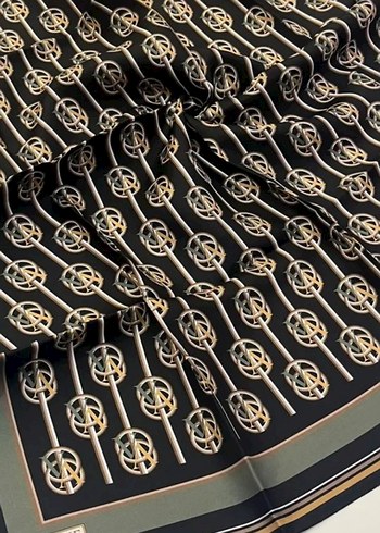 Zincir Detaylı Çok Renkli Kadın Eşarp - Görsel 2