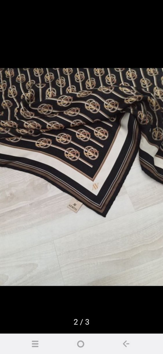 Zincir Detaylı Çok Renkli Kadın Eşarp - Görsel 5