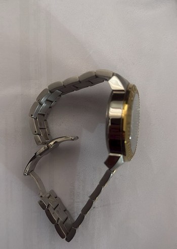 Versace Altın Renk Metalik Gri Erkek Kol Saati - Görsel 3