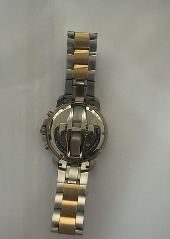 Versace Altın Renk Metalik Gri Erkek Kol Saati - Görsel 5