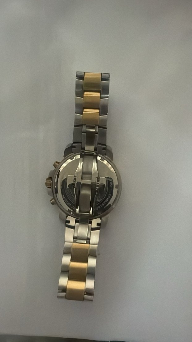 Versace Altın Renk Metalik Gri Erkek Kol Saati - Görsel 5