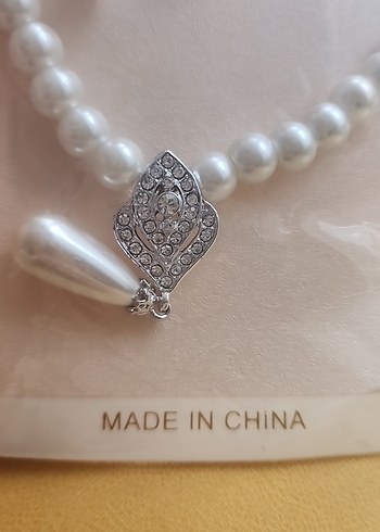 Beyaz Boncuklu Gelin Takı Seti - Görsel 3