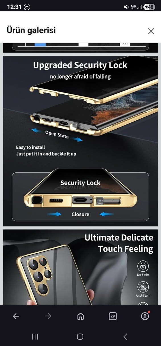 S24 ultra cift taraflı kilif - Görsel 3