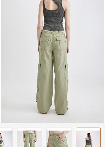 defacto gabardin Bol Kesim Pantolon - Görsel 4