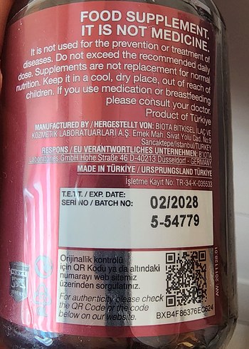 Bioxcin Keratin Kompleksi 500mg Saç hapı - Görsel 2