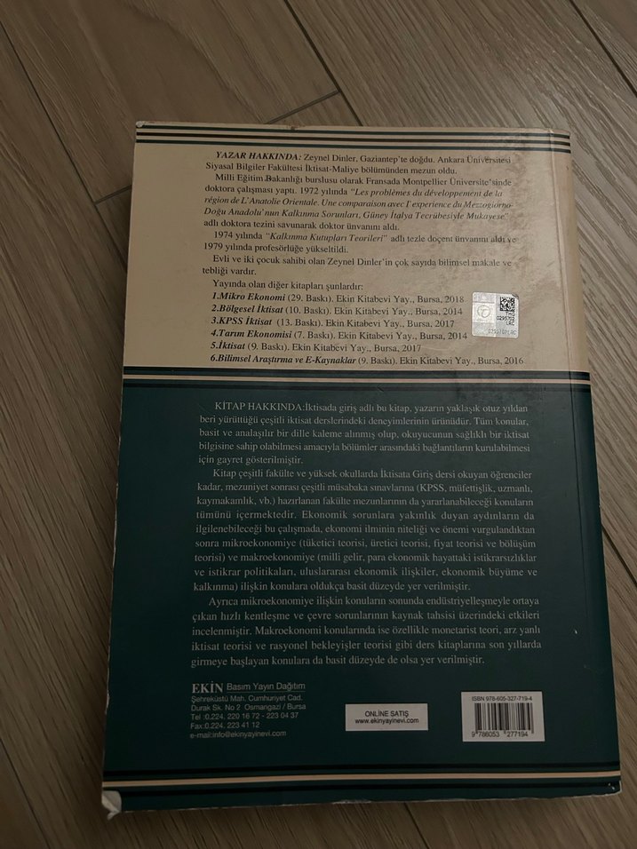 İktisada Giriş - Prof. Dr. Zeynel Dinler - Görsel 3