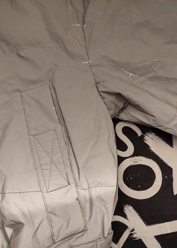 Gri Mini Kadın Kışlık Ceket - Görsel 5