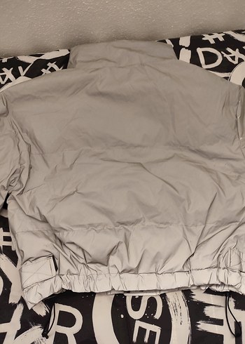 Gri Mini Kadın Kışlık Ceket - Görsel 3