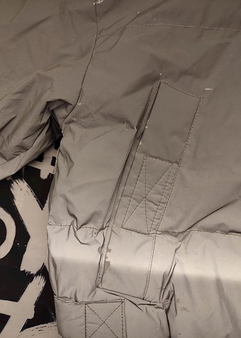 Gri Mini Kadın Kışlık Ceket - Görsel 6